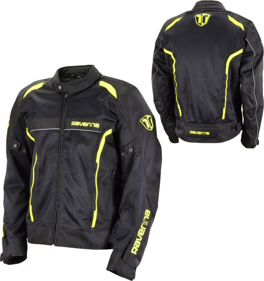 GIACCA MOTO ESTIVA RAVENNA BLK/YLW