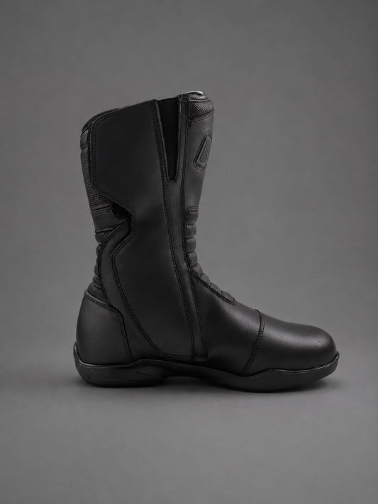 STIVALE MOTO IN PELLE W2 "T-FP" BLACK