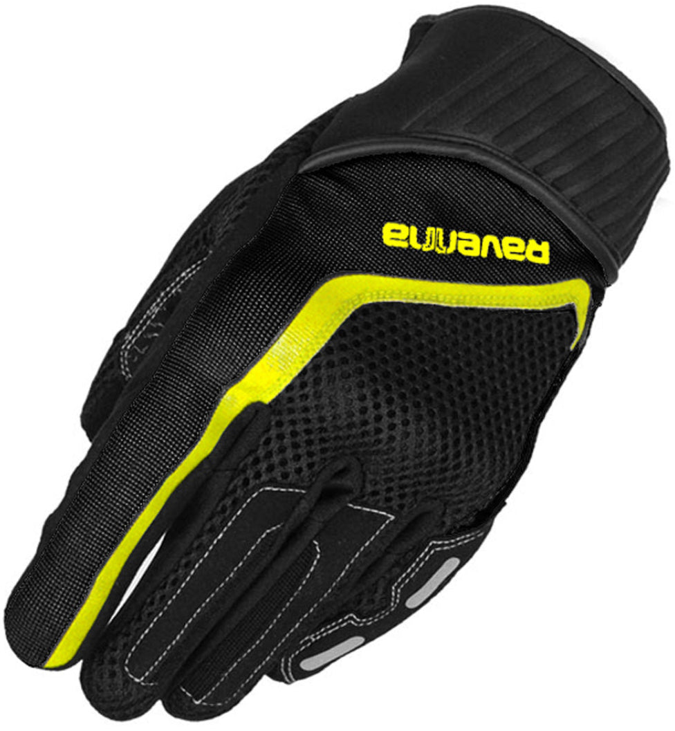 GUANTI RAVENNA MOTO BLK/FLUO YLW