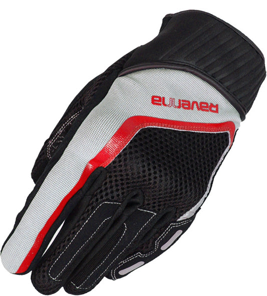 GUANTI RAVENNA MOTO BLK/GRY/RED