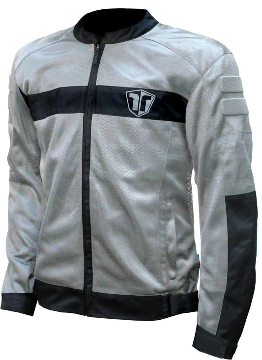 GIACCA RAVENNA MOTO SUMMER SILVER GREY/BLK