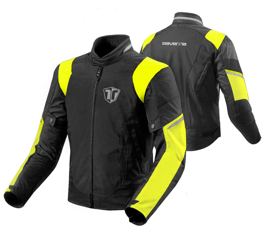 GIACCA MOTO RAVENNA 4 SEASON BLK/FLUO YLW