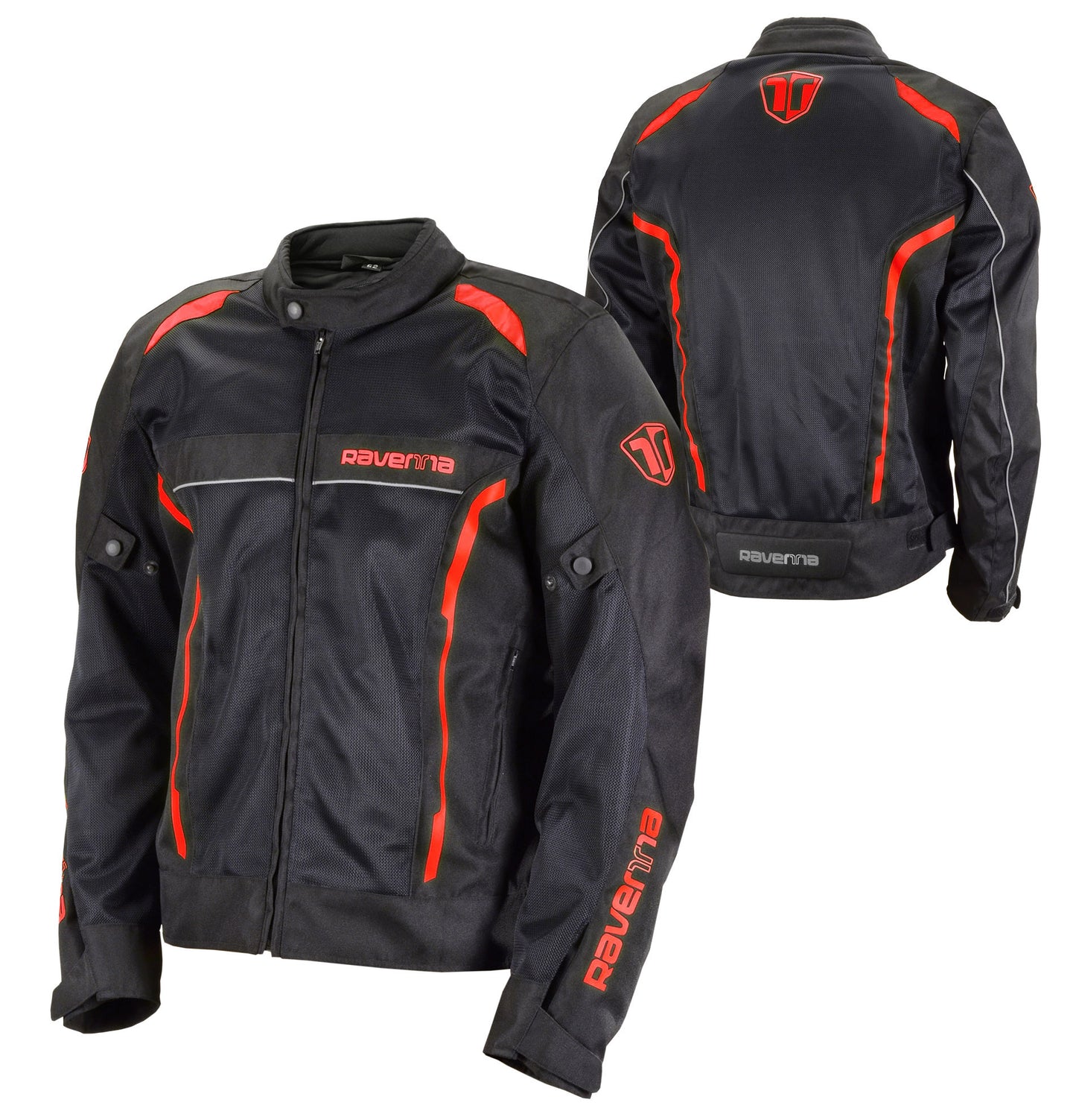 GIACCA MOTO ESTIVA RAVENNA BLK/RED