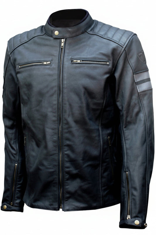 GIACCA MOTO IN PELLE RAVENNA BLK