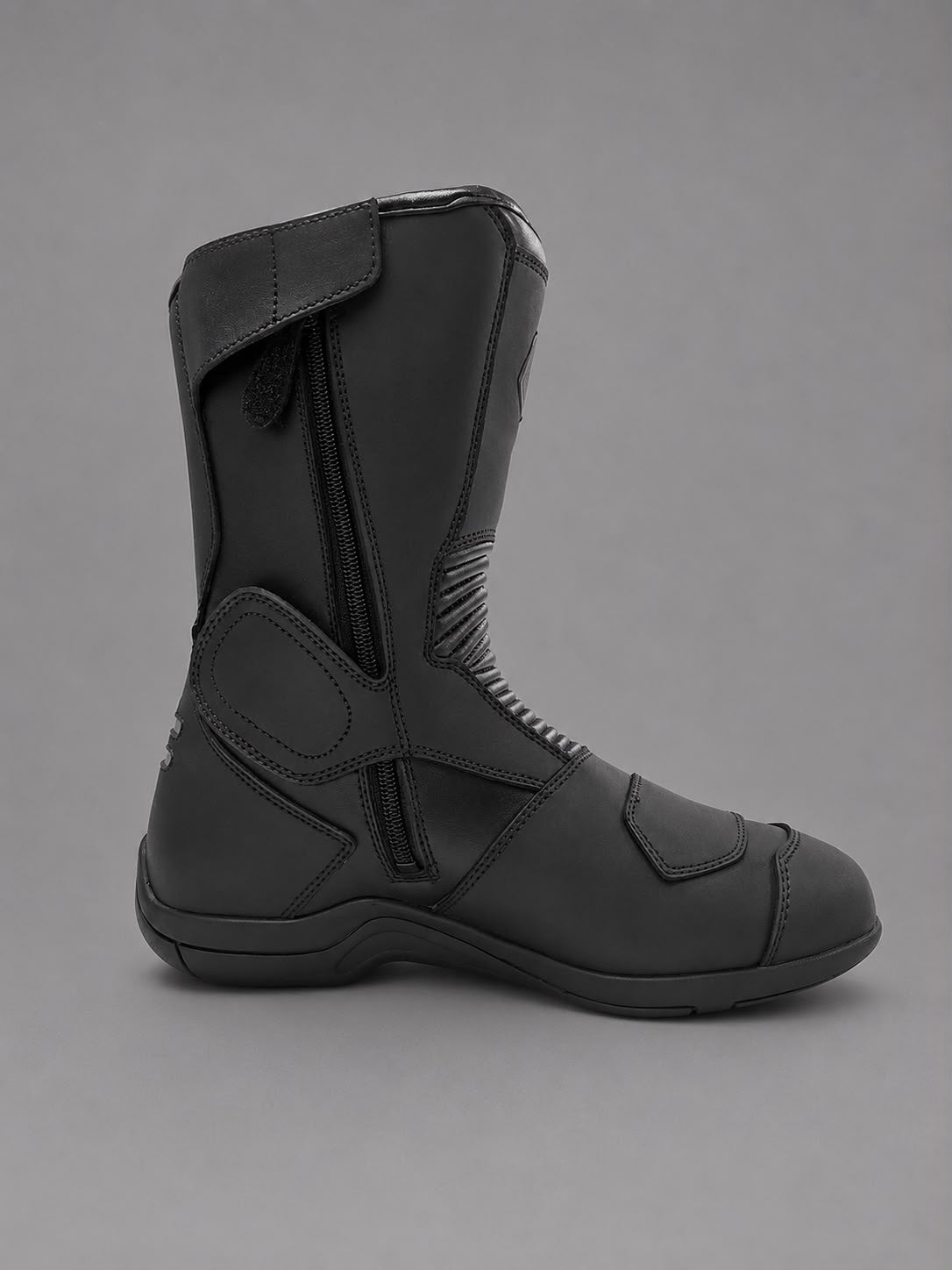 STIVALE MOTO IN PELLE W2 "DZF" BLACK