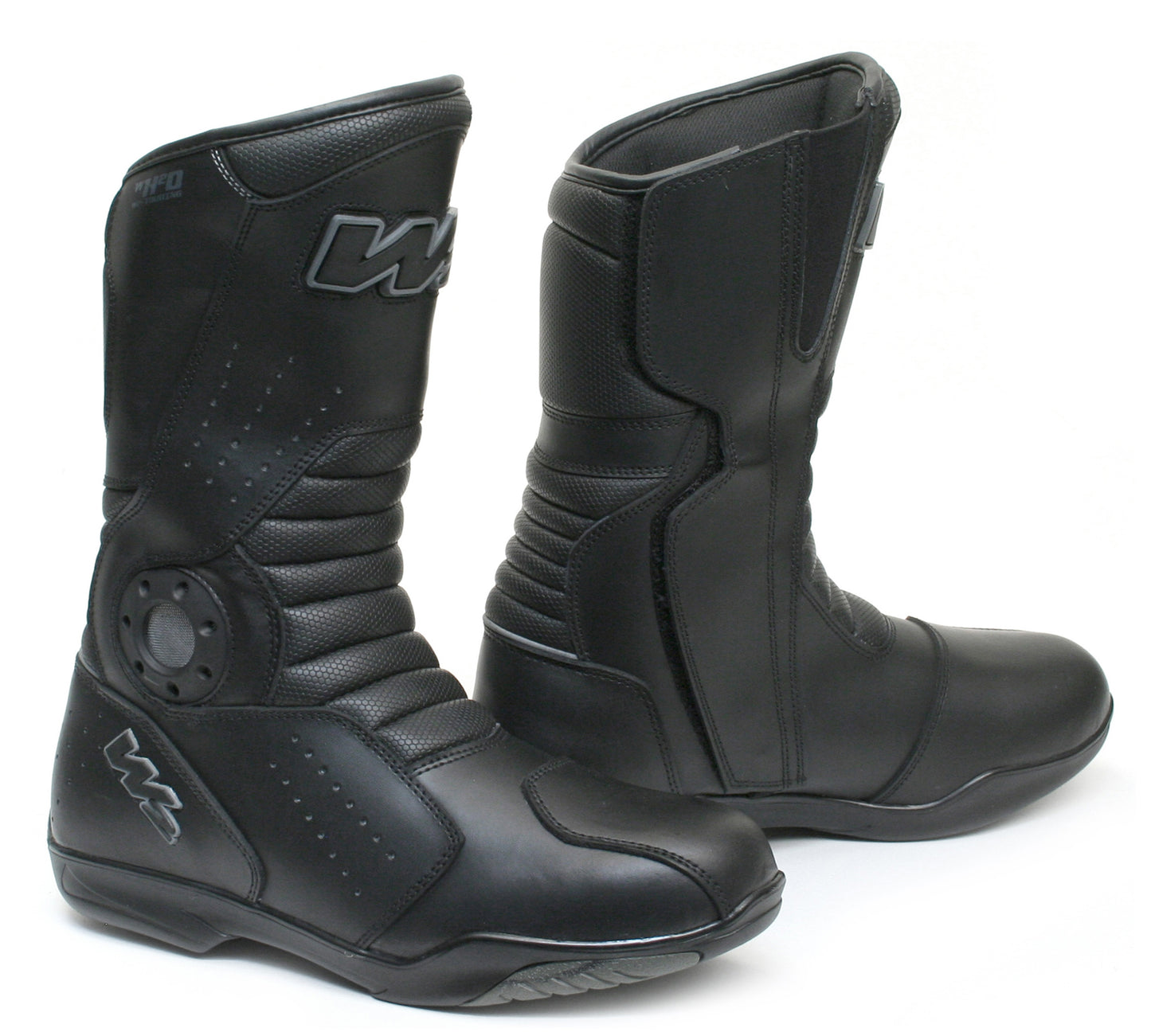 STIVALE MOTO IN PELLE W2 "T-FP" BLACK