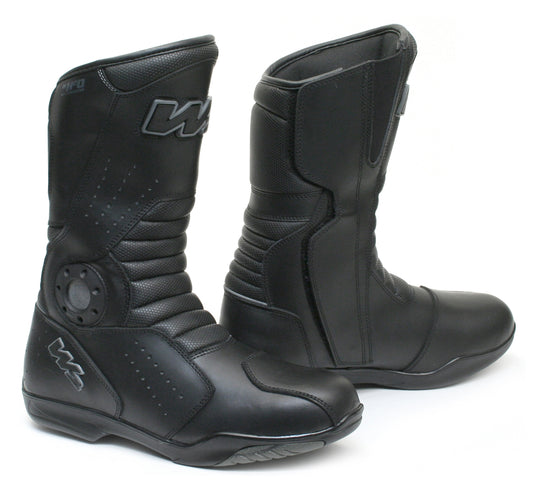 STIVALE MOTO IN PELLE W2 "T-FP" BLACK