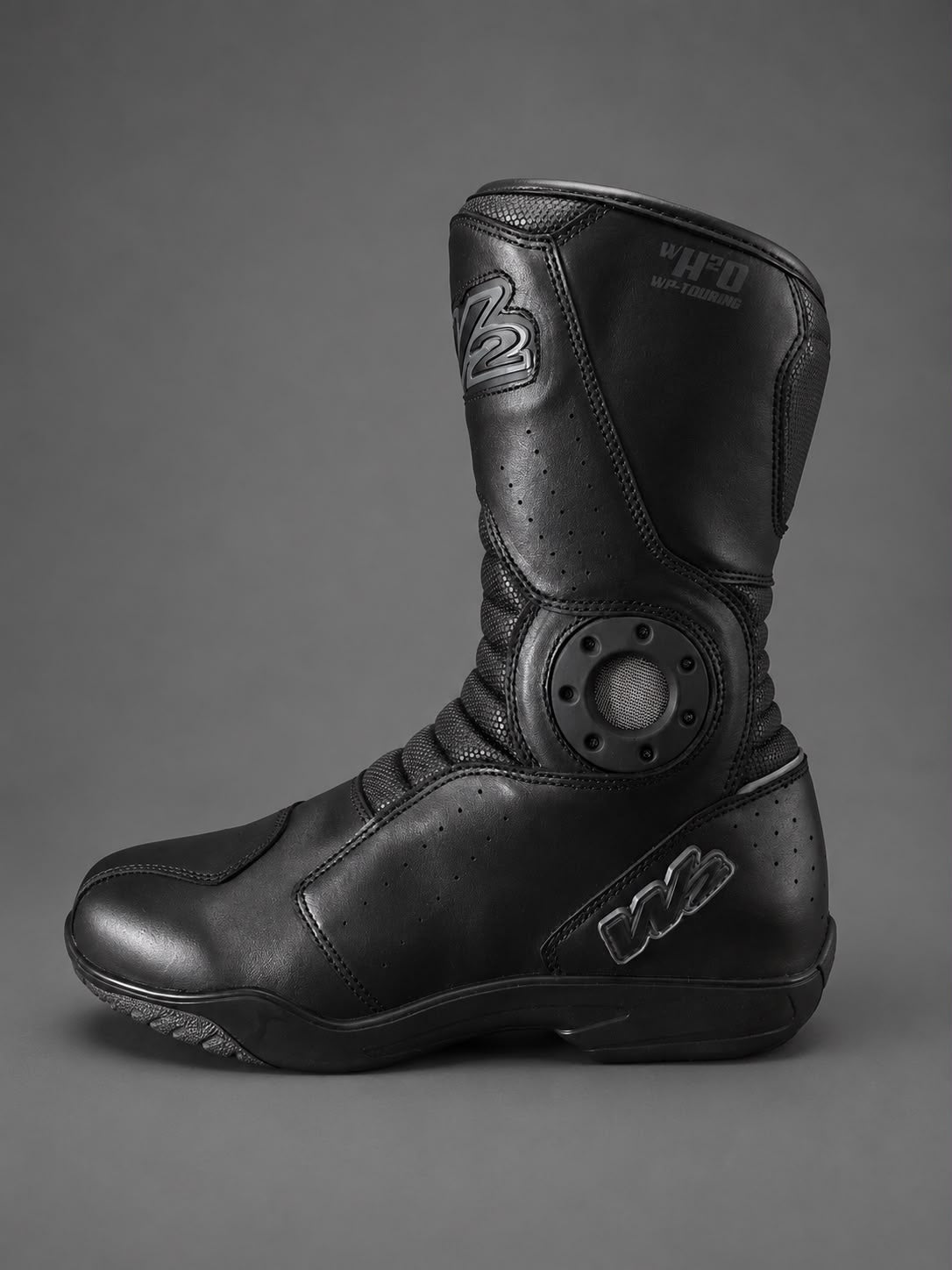 STIVALE MOTO IN PELLE W2 "T-FP" BLACK