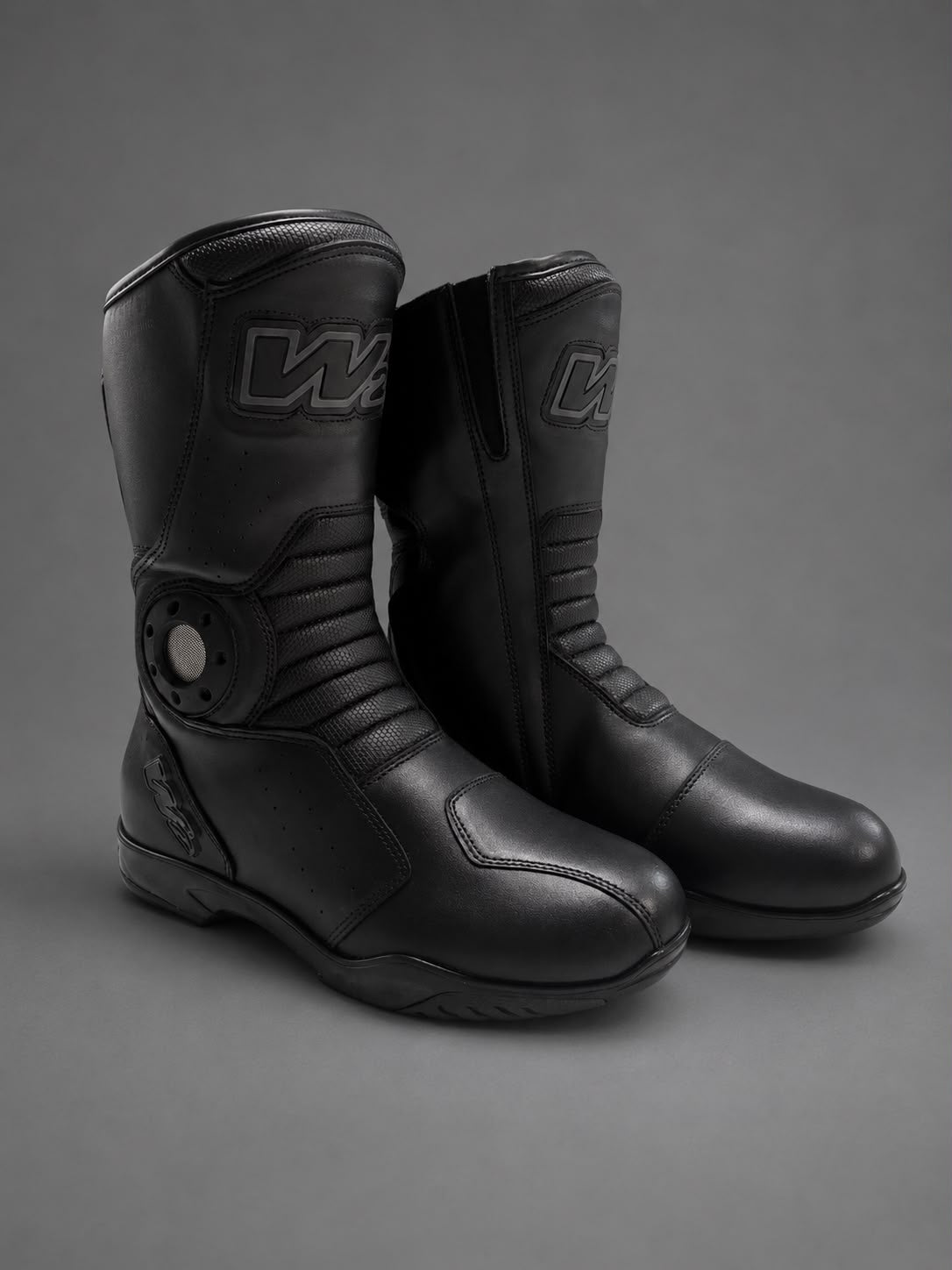 STIVALE MOTO IN PELLE W2 "T-FP" BLACK