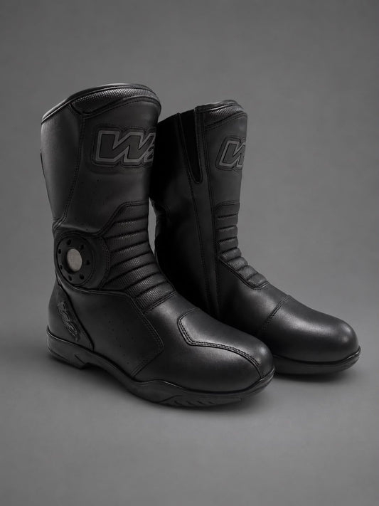 STIVALE MOTO IN PELLE W2 "T-FP" BLACK